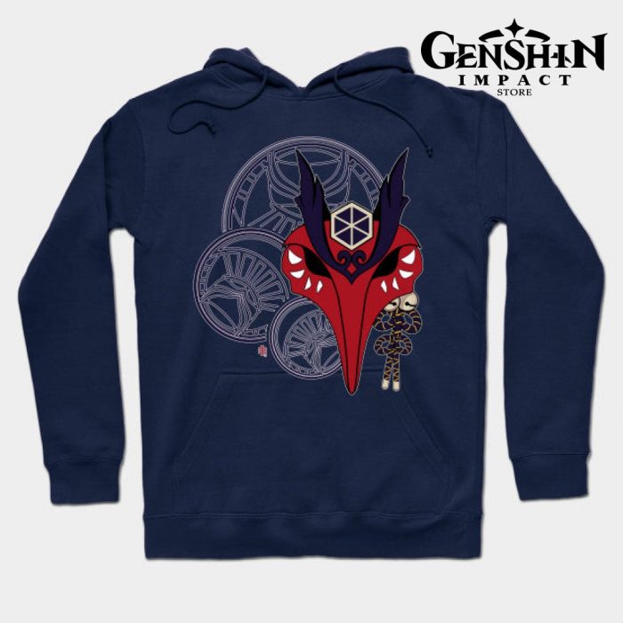 Kujou Sara Hoodie Navy Blue / S