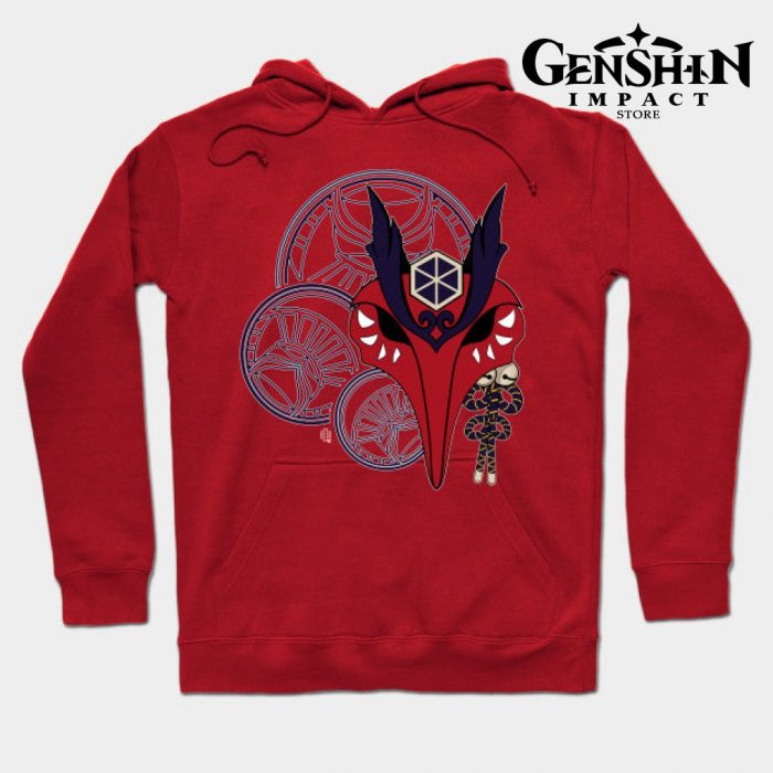 Kujou Sara Hoodie Red / S