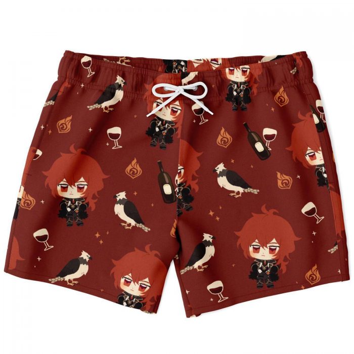Diluc Genshin Impact Swim Trunks 1 - Genshin Impact Store