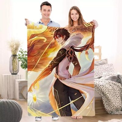 Genshin Impact Blanket Raiden Shogun Blanket