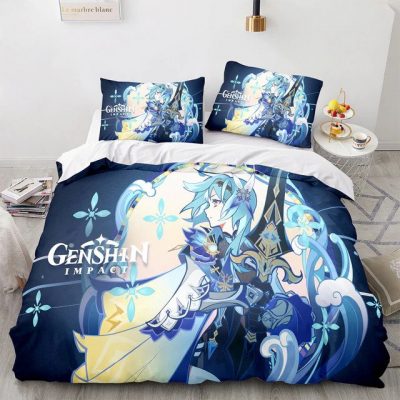 Genshin Impact Bedding Set Game 3d Bedding Set Style 2