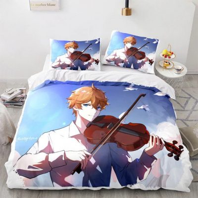 Genshin Impact Bedding Set Game 3d Bedding Set Style 15