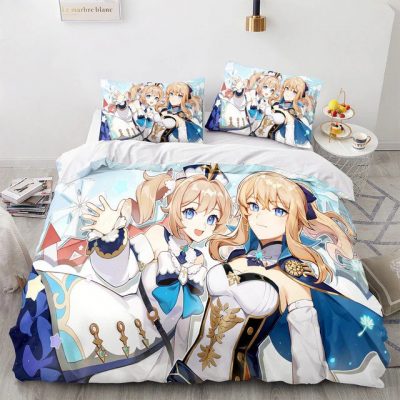 Genshin Impact Bedding Set Game 3d Bedding Set Style 20