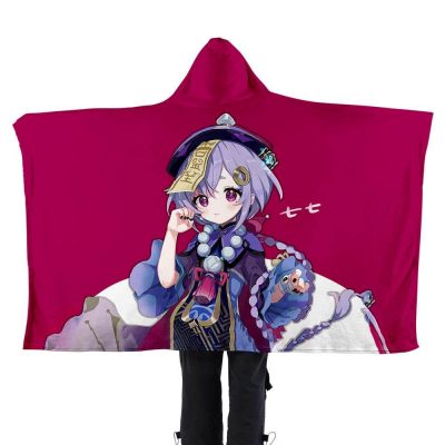 Cute Qiqi Impact Hooded Blanket