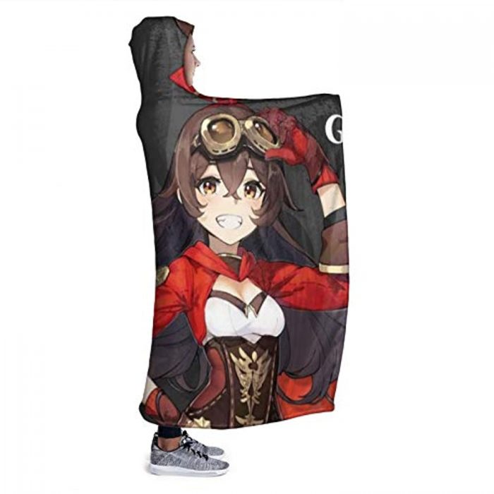 genshin impact hooded blanket 3d print thick blanket for kids teens adu 105 - Genshin Impact Store