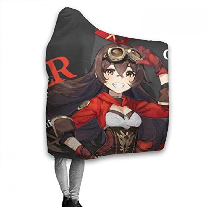 genshin impact hooded blanket 3d print thick blanket for kids teens adu 107 - Genshin Impact Store