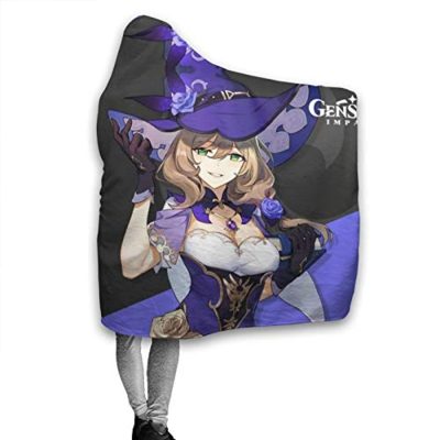 genshin impact hooded blanket 3d print thick blanket for kids teens adu 121 - Genshin Impact Store