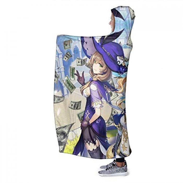 genshin impact hooded blanket 3d print thick blanket for kids teens adu 139 - Genshin Impact Store