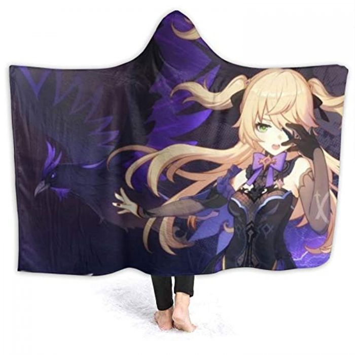 genshin impact hooded blanket 3d print thick blanket for kids teens adu 159 - Genshin Impact Store