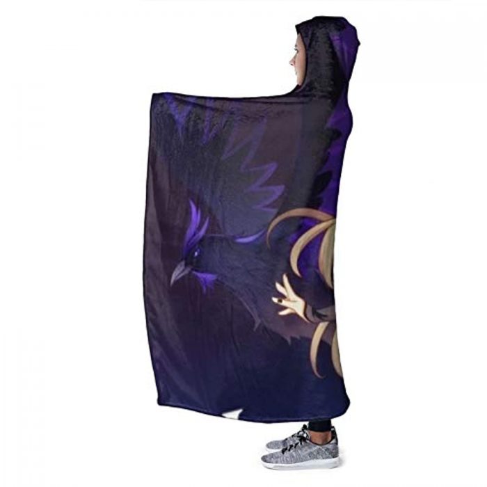 genshin impact hooded blanket 3d print thick blanket for kids teens adu 160 - Genshin Impact Store