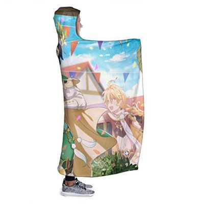 genshin impact hooded blanket 3d print thick blanket for kids teens adul 14 1 - Genshin Impact Store