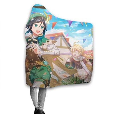 genshin impact hooded blanket 3d print thick blanket for kids teens adul 16 1 - Genshin Impact Store