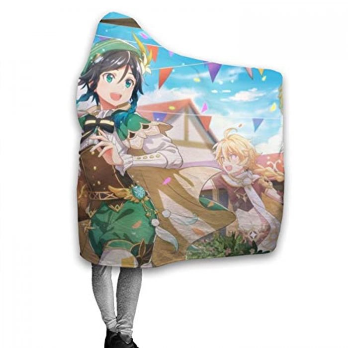 genshin impact hooded blanket 3d print thick blanket for kids teens adul 16 1 - Genshin Impact Store