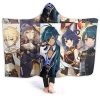genshin impact hooded blanket 3d print thick blanket for kids teens adul 26 - Genshin Impact Store