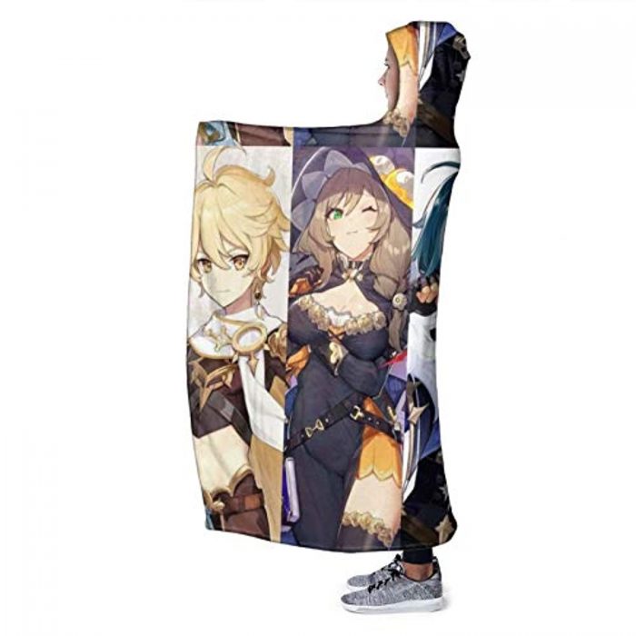 genshin impact hooded blanket 3d print thick blanket for kids teens adul 27 - Genshin Impact Store