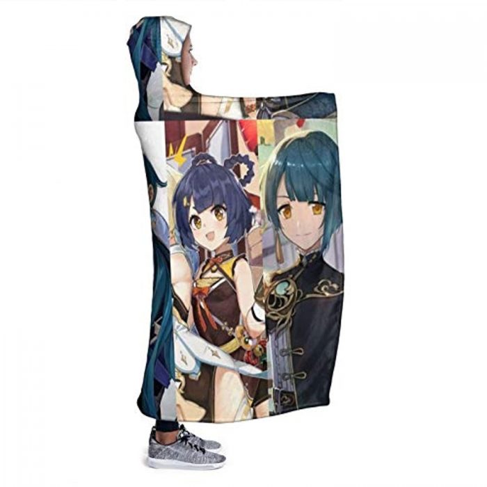 genshin impact hooded blanket 3d print thick blanket for kids teens adul 28 - Genshin Impact Store