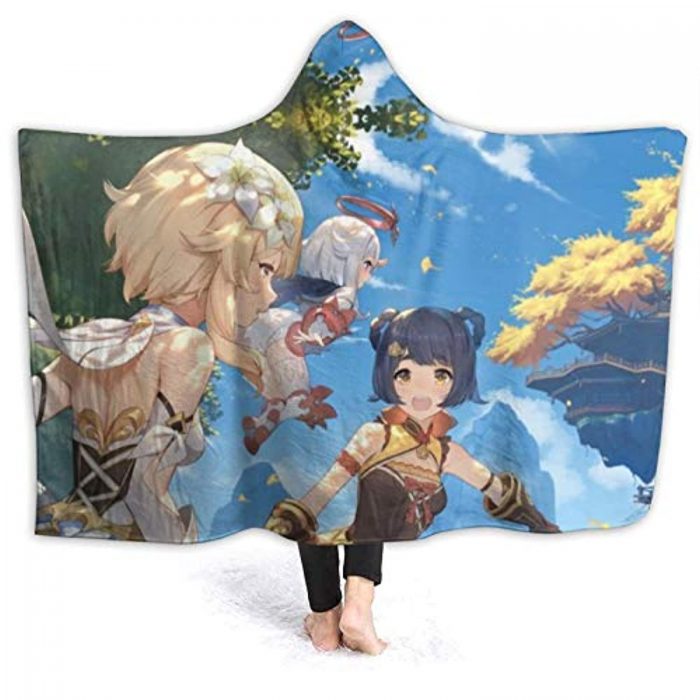 genshin impact hooded blanket 3d print thick blanket for kids teens adul 33 1 - Genshin Impact Store