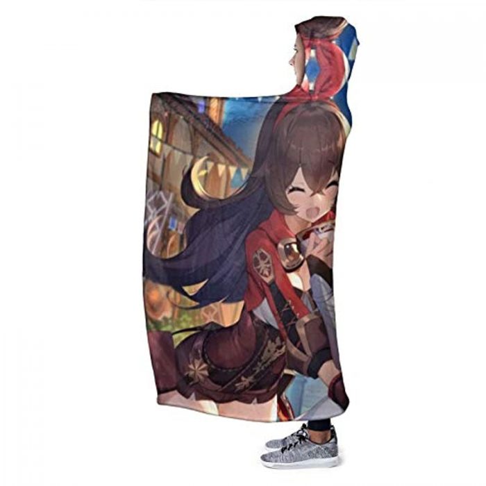 genshin impact hooded blanket 3d print thick blanket for kids teens adul 48 - Genshin Impact Store