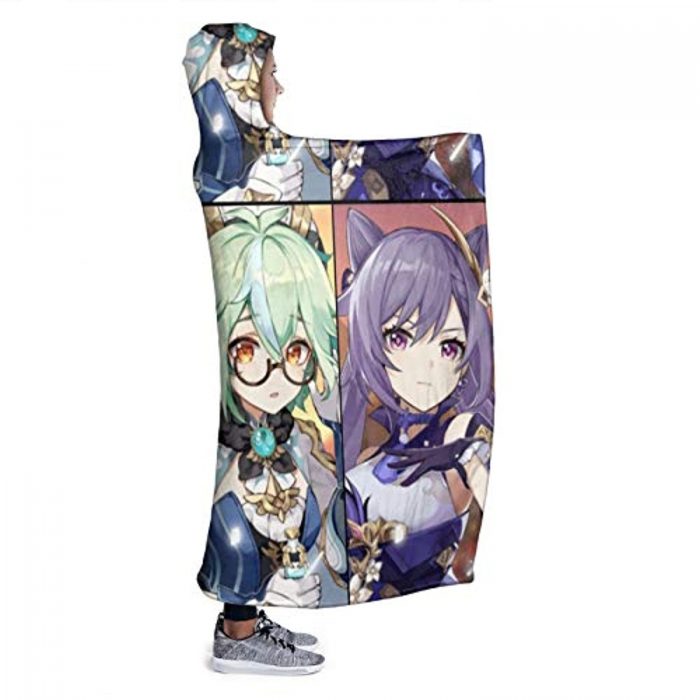 genshin impact hooded blanket 3d print thick blanket for kids teens adult 7 - Genshin Impact Store