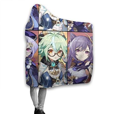 genshin impact hooded blanket 3d print thick blanket for kids teens adult 9 - Genshin Impact Store