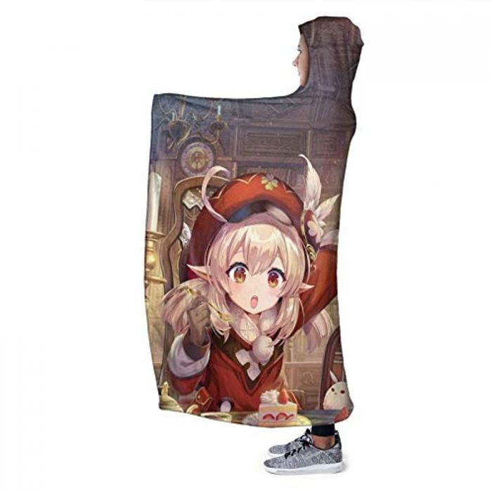 genshin impact hooded blanket klee cozy thick hooded blanket 15 - Genshin Impact Store