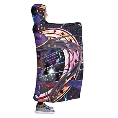 genshin impact hooded blanket lisa cozy thick hooded blanket 3 - Genshin Impact Store