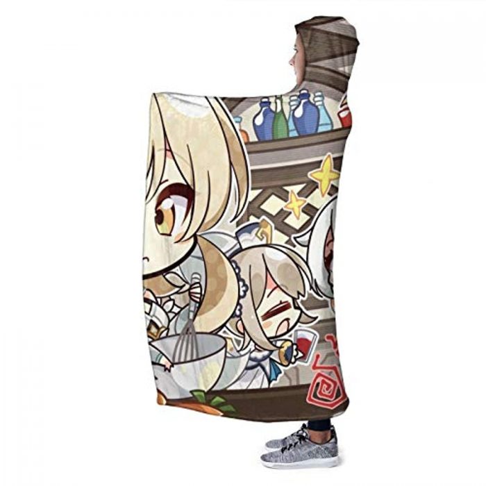 genshin impact hooded blanket lisa kaeya jean amber cozy thick hooded bl 23 - Genshin Impact Store
