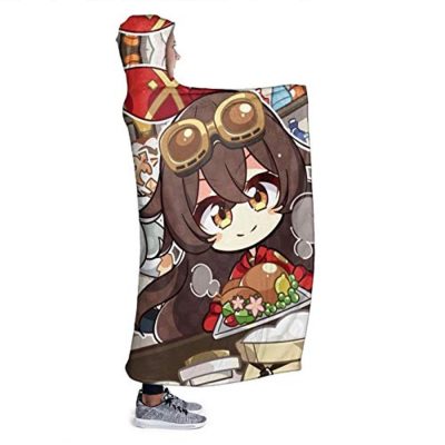 genshin impact hooded blanket lisa kaeya jean amber cozy thick hooded bl 24 - Genshin Impact Store