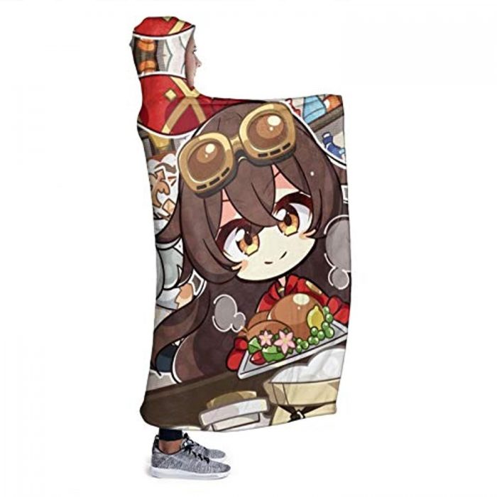 genshin impact hooded blanket lisa kaeya jean amber cozy thick hooded bl 24 - Genshin Impact Store