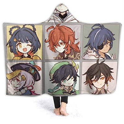 Kaimisato Ayaka Raiden Impact Hooded Blanket