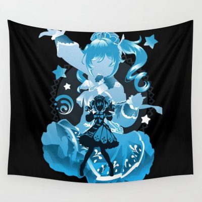 Snow Miku Impact Wall Tapestry