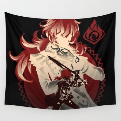 Genshin Electro Raiden Shogun Impact Wall Tapestry