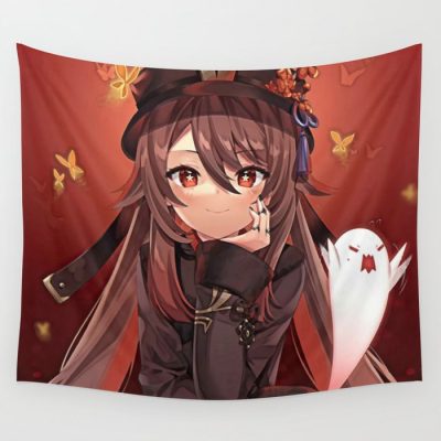 Cute Hutao Impact Wall Tapestry
