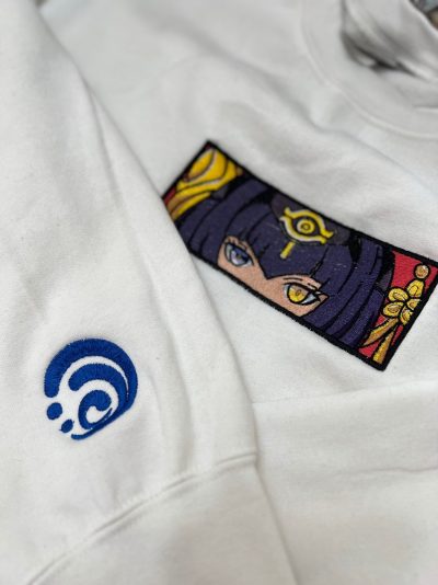 Genshin Impact Candace's Face Boxed Embroidered Crewneck + Sleeve