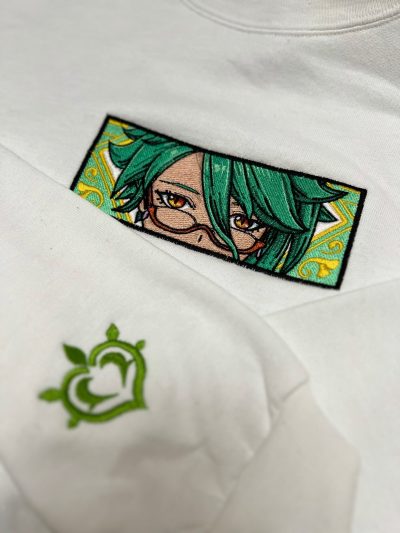 Genshin Impact Baizhu Embroidered Hoodie + Sleeve