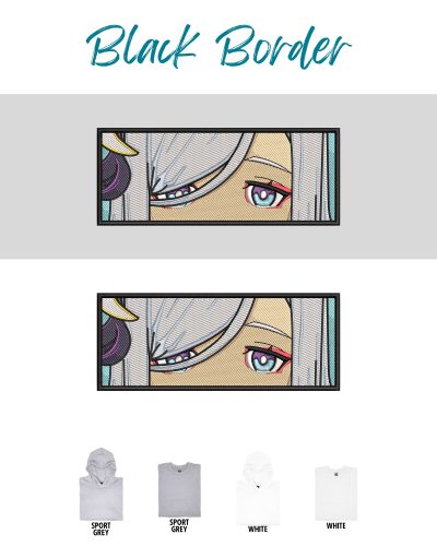 Genshin Impact Shenhe's Face Boxed Embroidered Crewneck + Sleeve