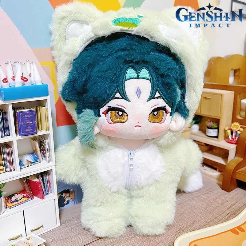 Genshin Impact Cartoon Characters Kawaii Plush Doll Xiao Cosplay
