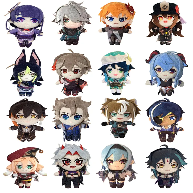 Genshin Impact Arataki Itto Hu Tao XIAO Zhongli Morax Kamisato Ayato Tartaglia Klee Barbatos Plush Doll