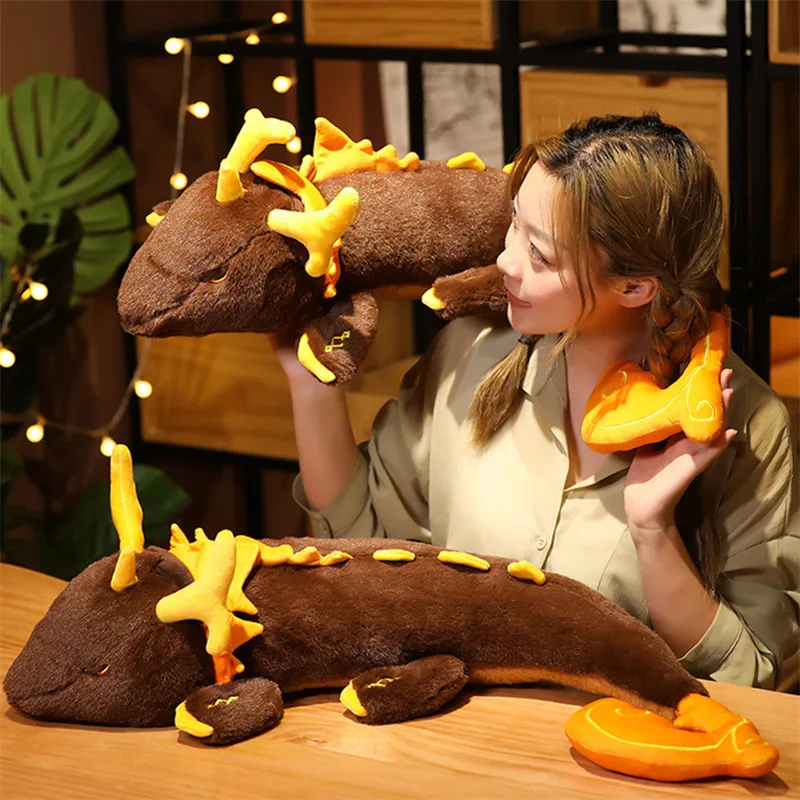 Game Genshin Impact Zhong Li Morax Dragon Plush Doll