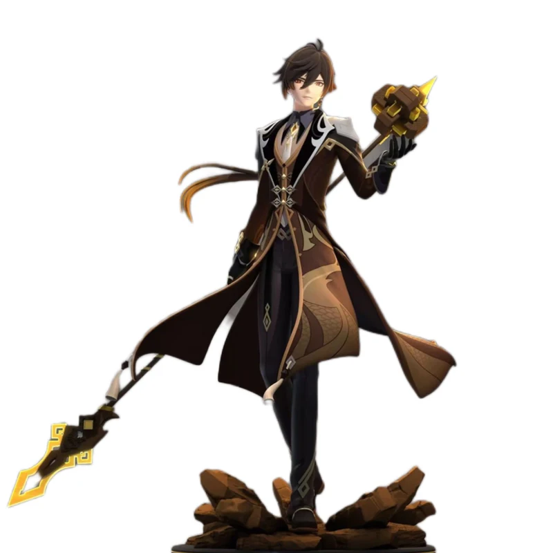 28cm Genshin Impact Zhongli Anime Figure