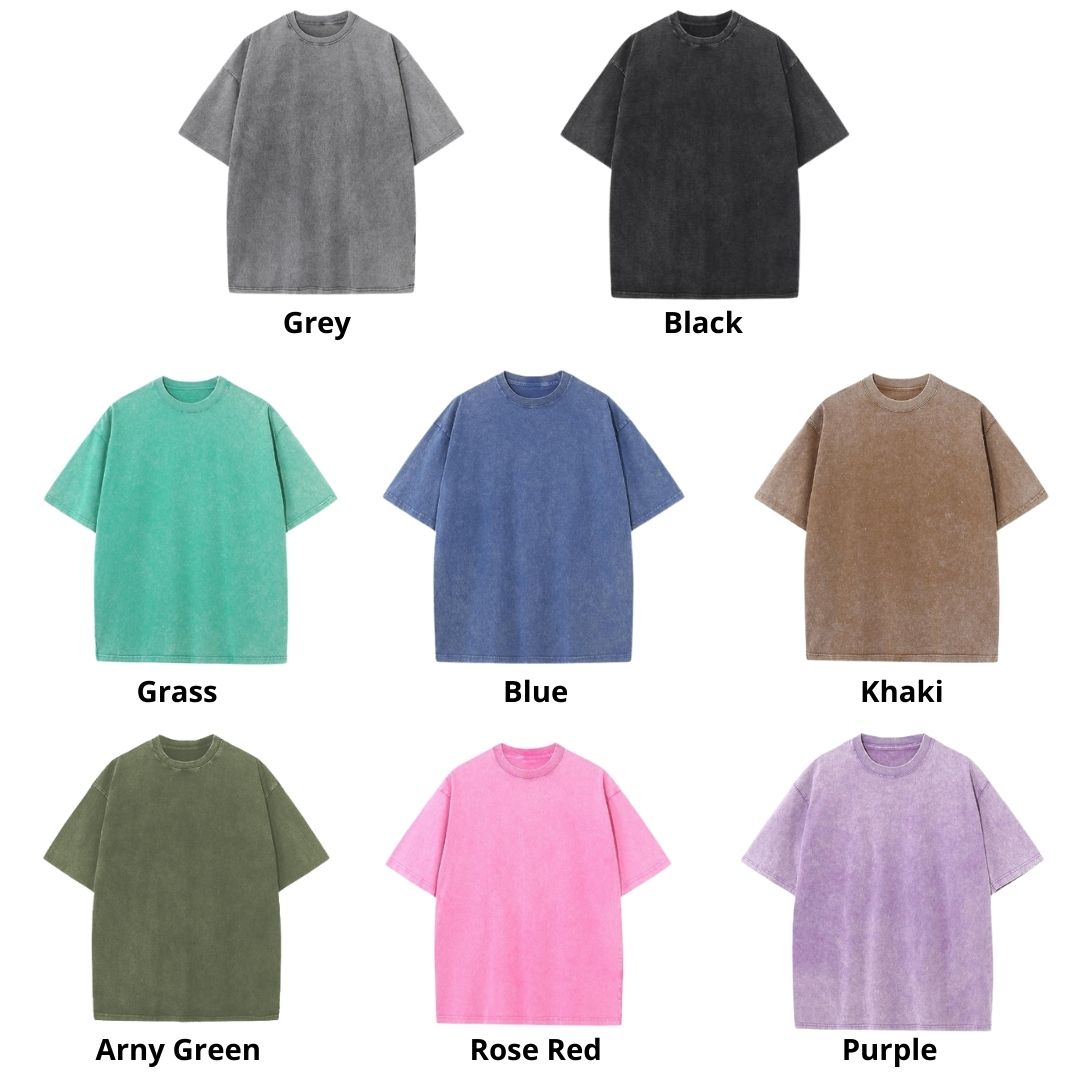 Mineral Wash T Shirt Color - Genshin Impact Store