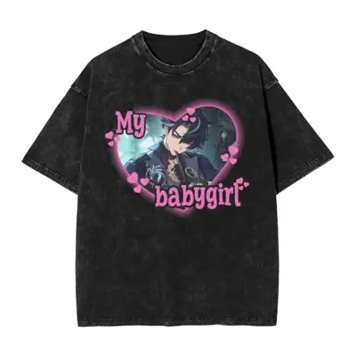 Genshin Impact Heart Washed T-Shirt