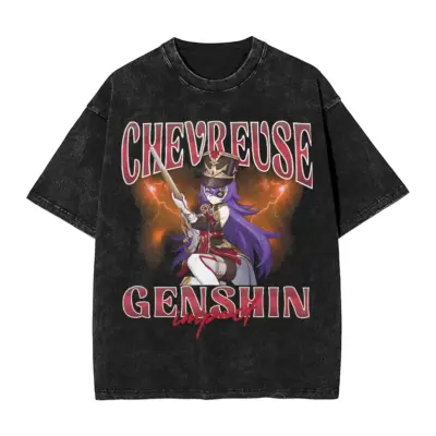 Genshin Impact Hot Characters Washed T-Shirt