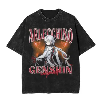 Genshin Impact Hot Game Washed T-Shirt