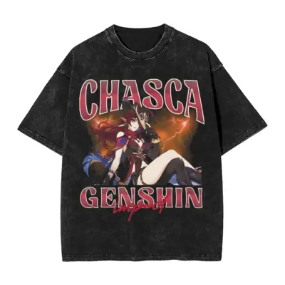 Genshin Impact Chasca Washed T-Shirt